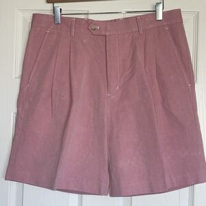 VTG Bobby Jones Shorts Double Pleated 34 Pink Dad Golf Dress Classic Prep 90s